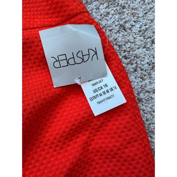 NWT - KASPER Skirt, size Women;s 10, Bright Red/Orange - Picture 11 of 11